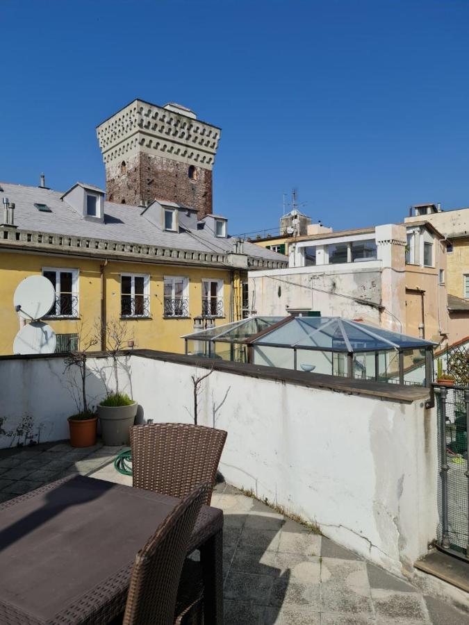 Doge Cambiaso- Davanti All'Acquario - Grande Terrazza Privata - Palazzo Nobiliare Storico Genova Kültér fotó